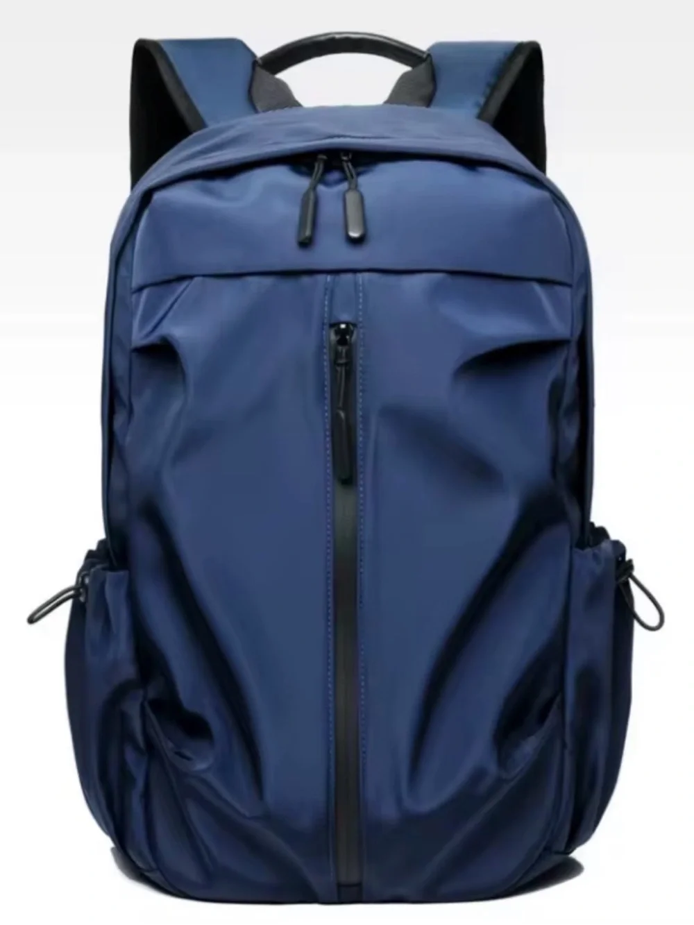 Men's Navy Blue Travel Backpack - Slim Urban Design with USB charging port